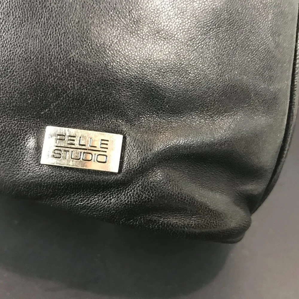 Black leather Pelle Studio backpack